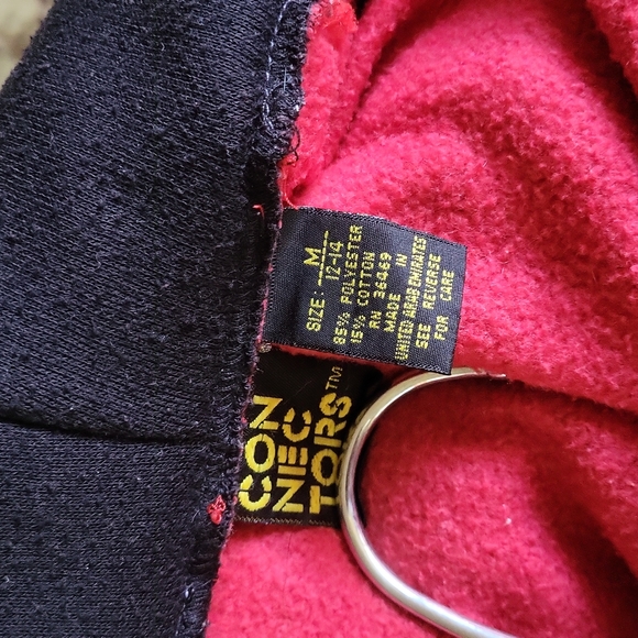 RED ZIPPER HOODIE BOYS - Picture 3 of 3